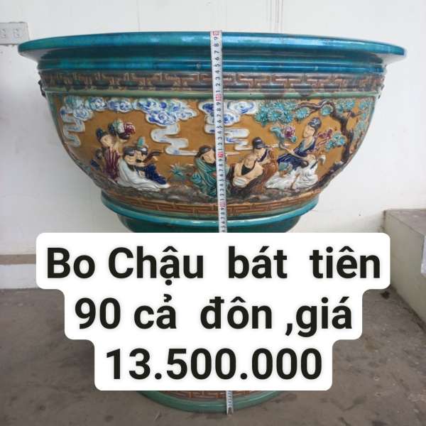 Chậu gốm Đồng Nai Bát Tiên [Cao 90cm, Rộng 95cm, Sâu 39cm] || NVTT.00002 - 1