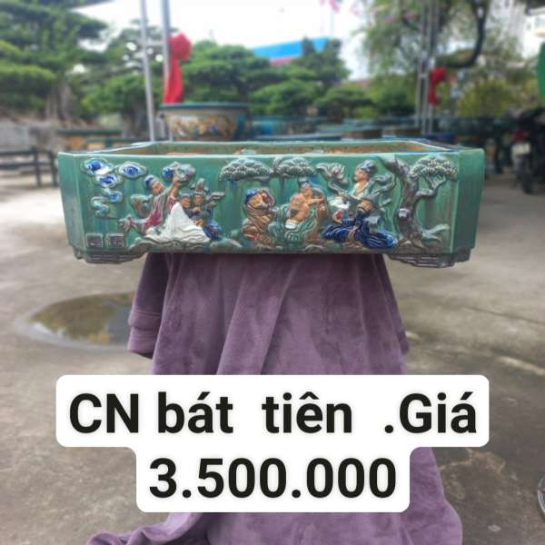 Chậu Bát Tiên gốm Đồng Nai [Cao Lòng 13cm, Rộng 72cm, Sâu 57cm] || NVTT.00018 - 2